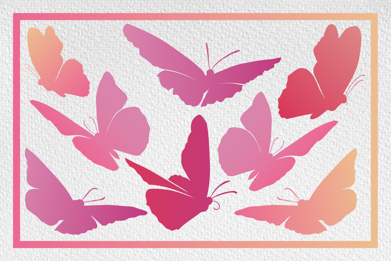 Individual para mesa infantil emblema mariposa vibrante - TenVinilo