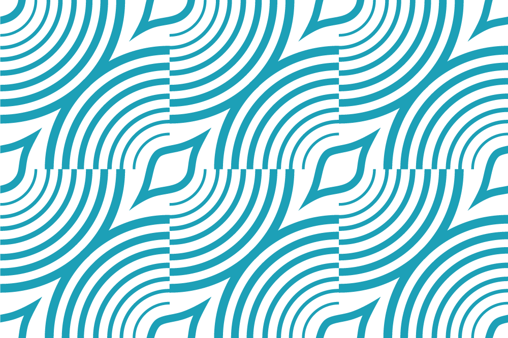 Individual mesa moderno patrón de onda curva - TenVinilo