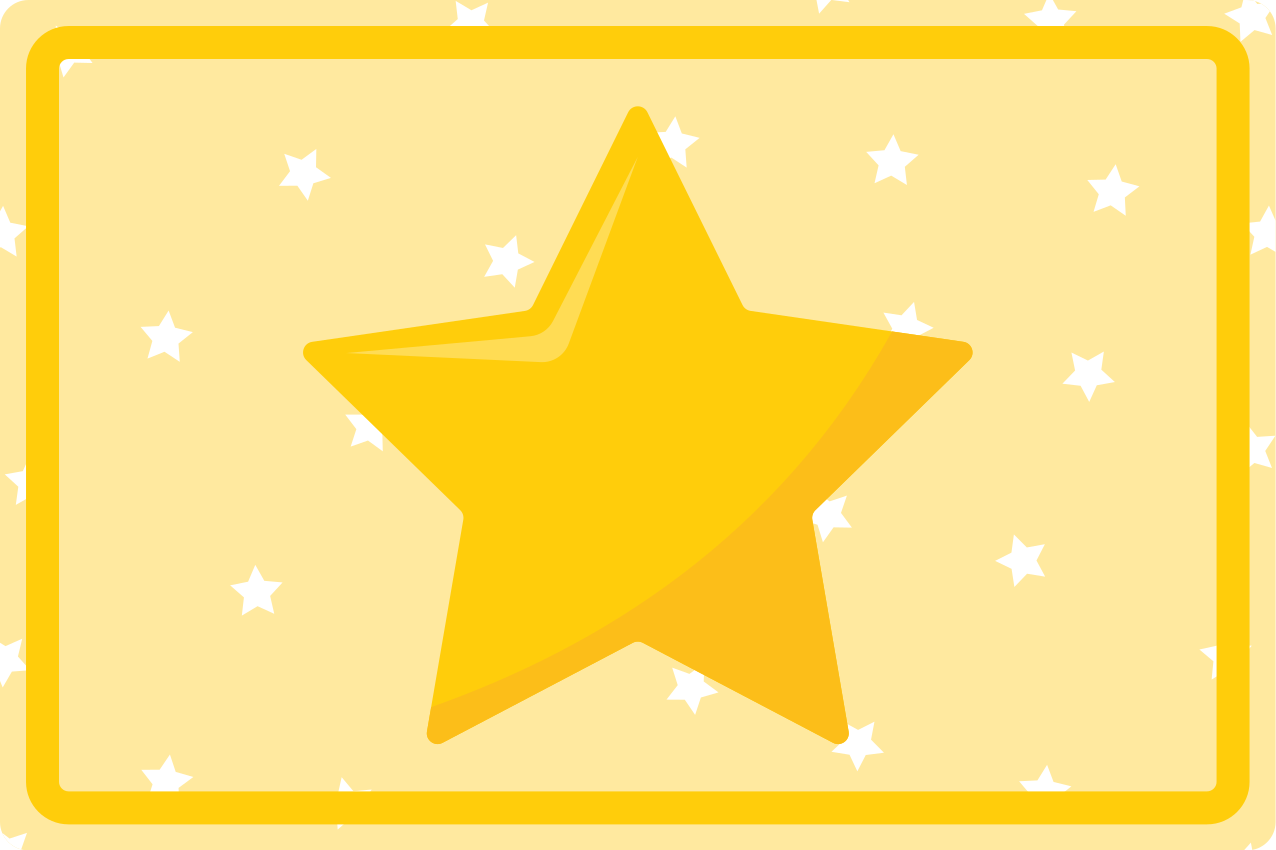 Individual para mesa infantil forma de estrella colorida - TenVinilo