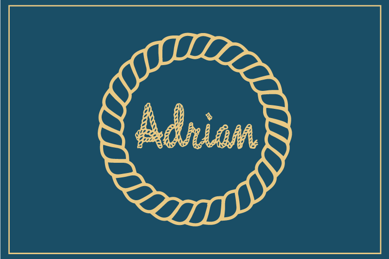 Mantel individual casa Túnica y ancla personalizados - TenVinilo