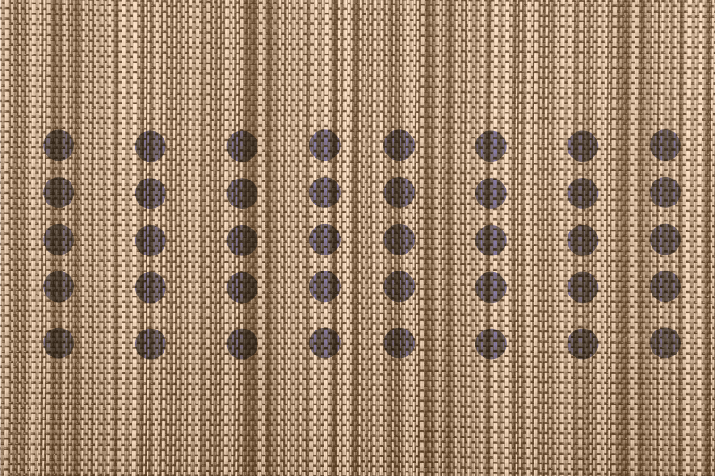 Individual para mesa patrón superficie marrón elegante - TenVinilo