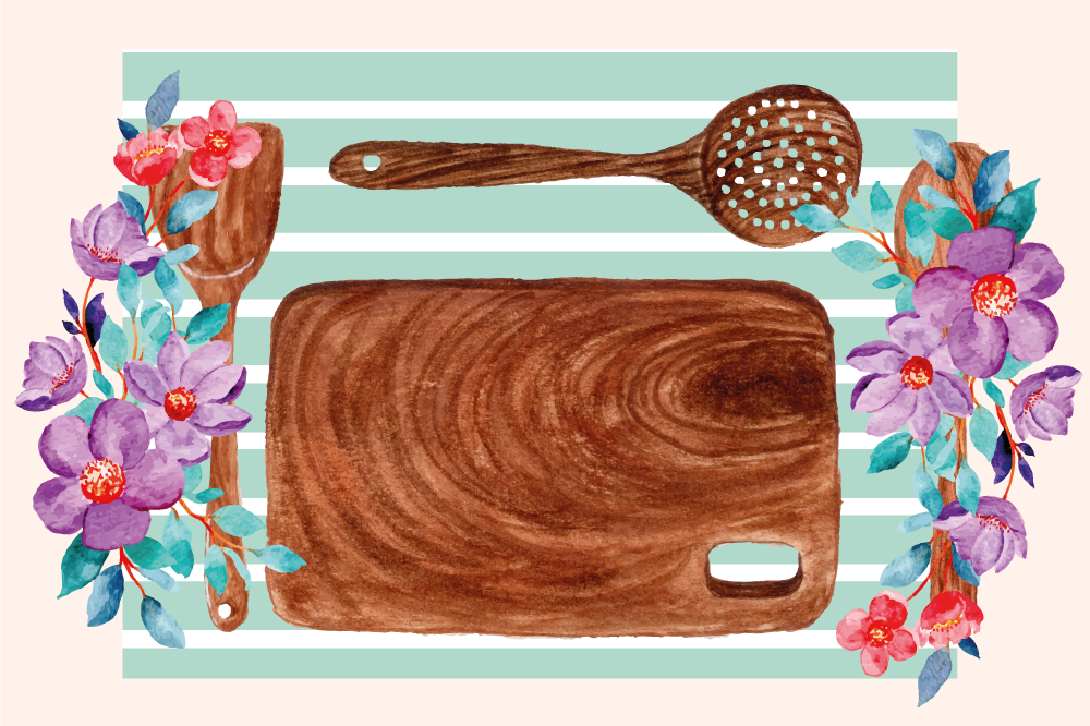 Individual para mesa original escena culinaria elegante - TenVinilo