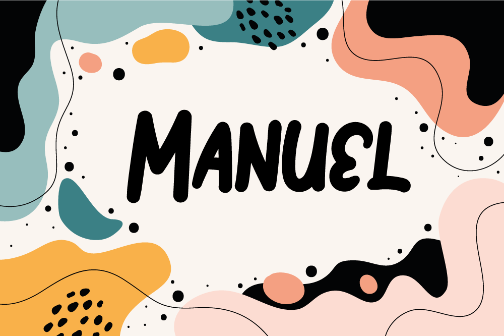 Individual para mesa infantil formas abstractas vibrantes - TenVinilo