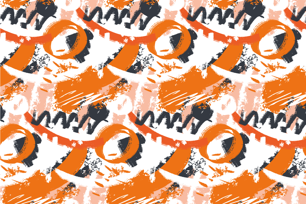 Individual para mesa patrón diseño colorido abstracto - TenVinilo