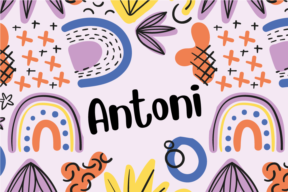 Individual para mesa infantil patrones arcoíris coloridos - TenVinilo