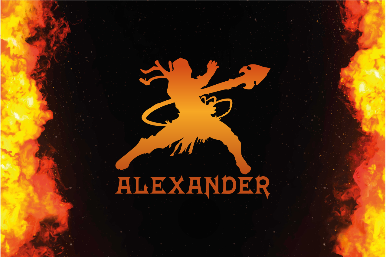 Individual para mesa original silueta guerrero feroz - TenVinilo