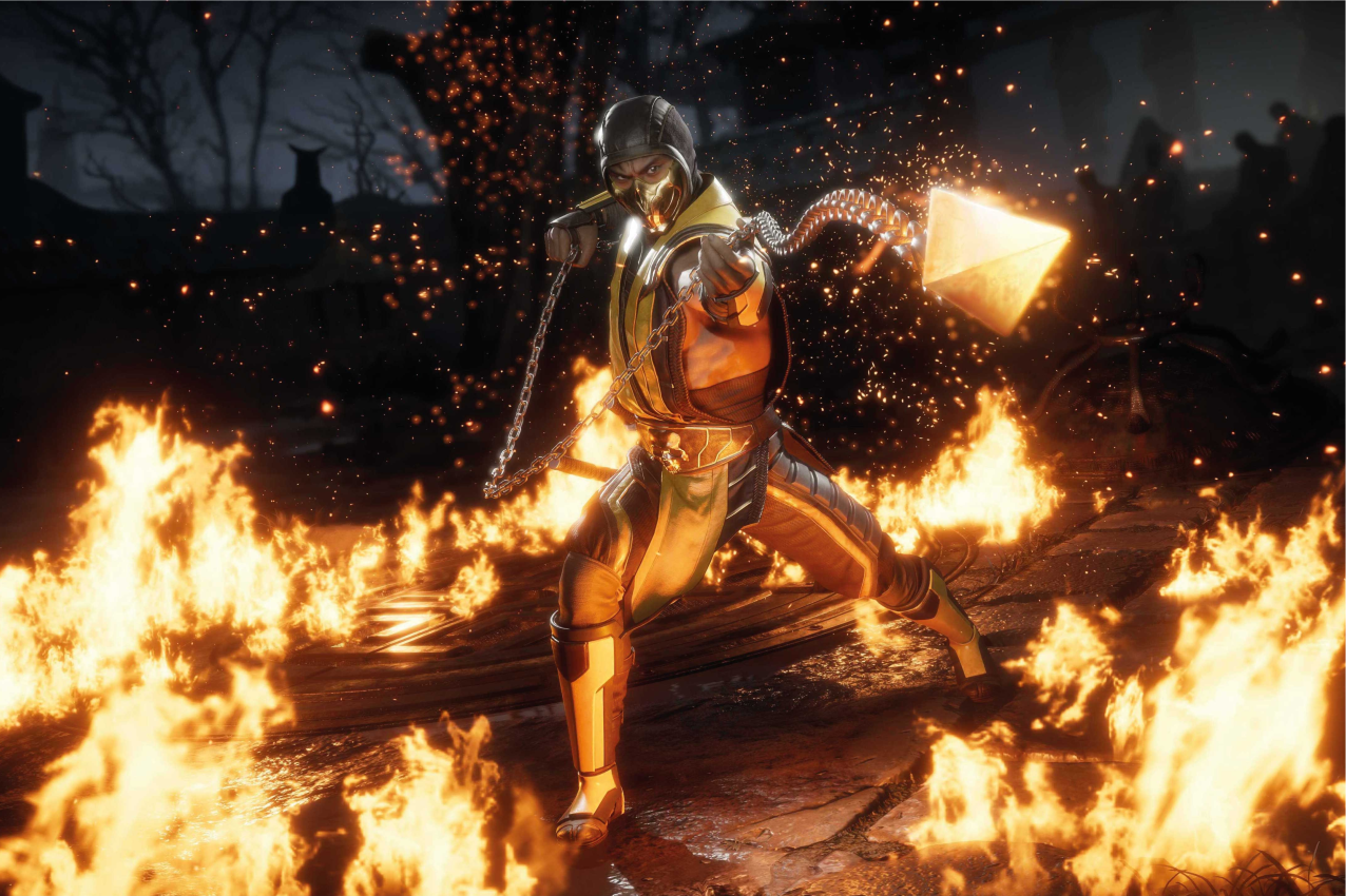 Manteles individuales de vinilo con diseño de fuego ninja - TenVinilo