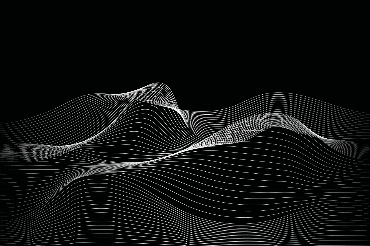 Individual para mesa patrón líneas onduladas - TenVinilo