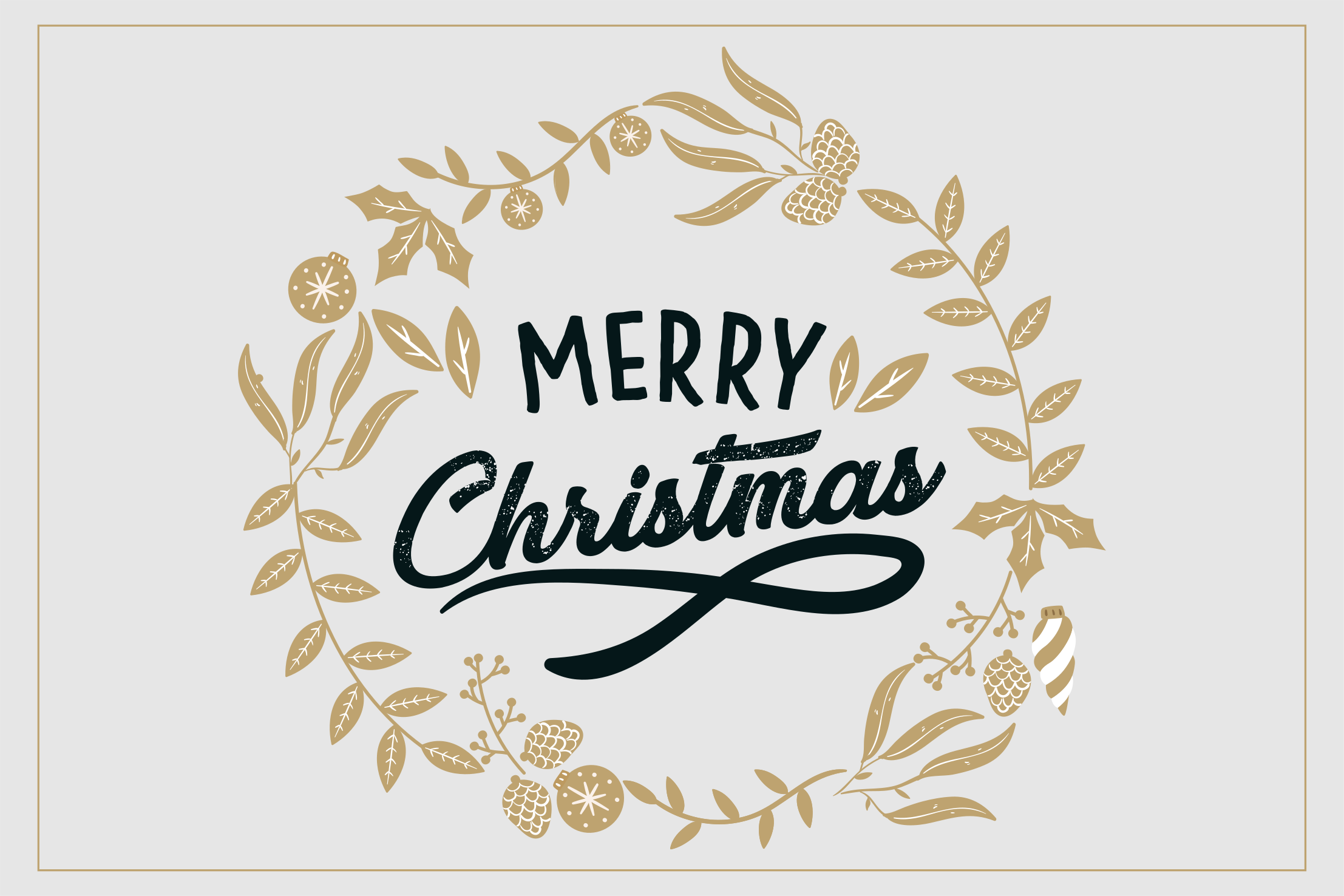 Individual para mesa navideño corona de navidad - TenVinilo