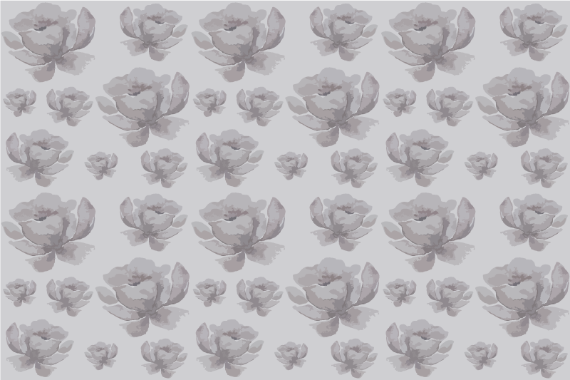 Individual para mesa patrón superficie floral - TenVinilo