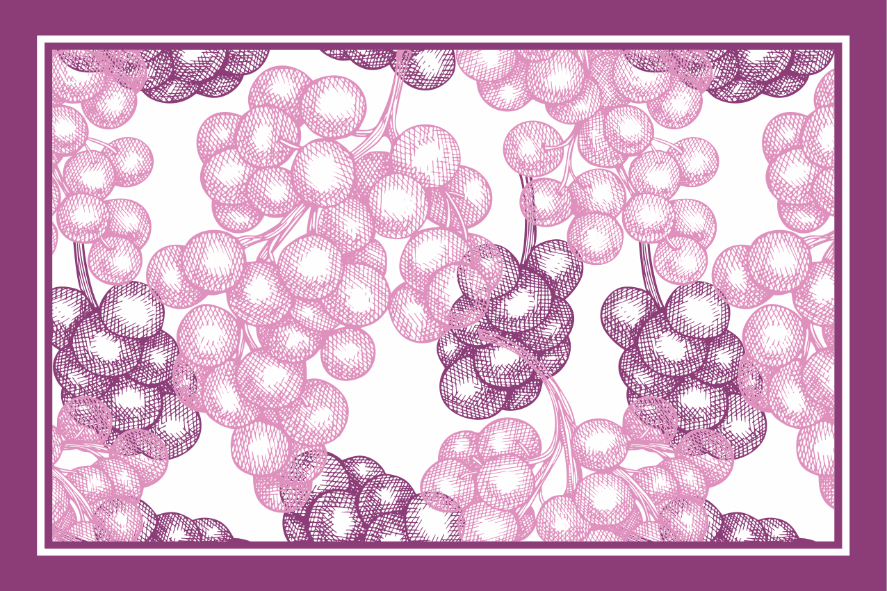 Individual para mesa patrón textura floral - TenVinilo