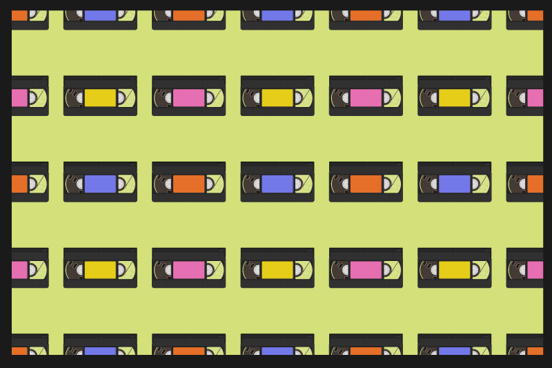 Individual para mesa original patrón de cinta colorida - TenVinilo