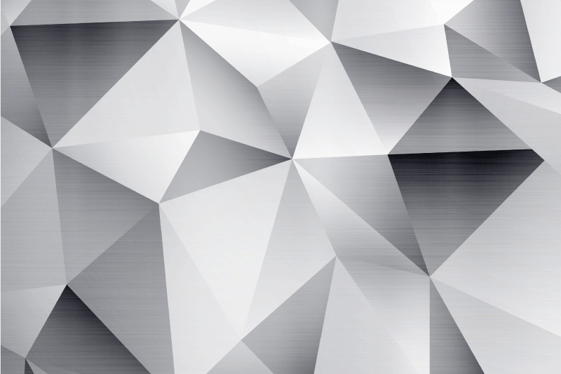 Individual mesa moderno patrón metálico geométrico - TenVinilo