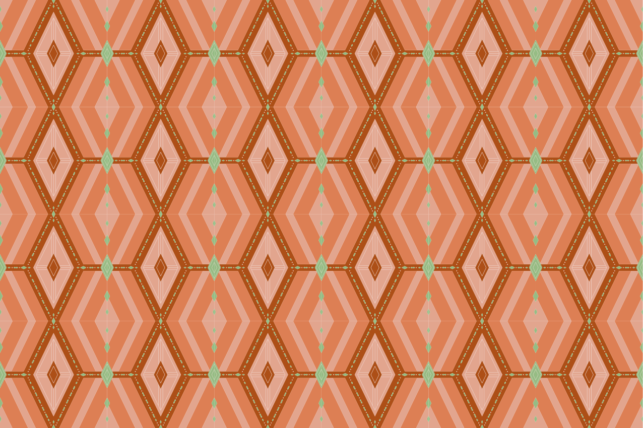 Individual para mesa patrón hexagonal geométrico - TenVinilo