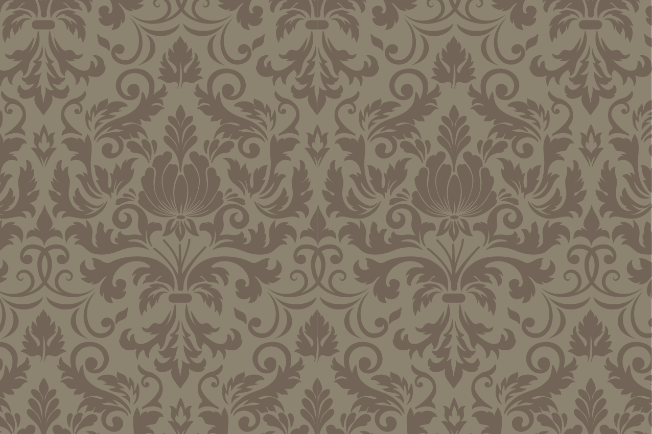 Individual para mesa patrón concepto botánico intrincado - TenVinilo