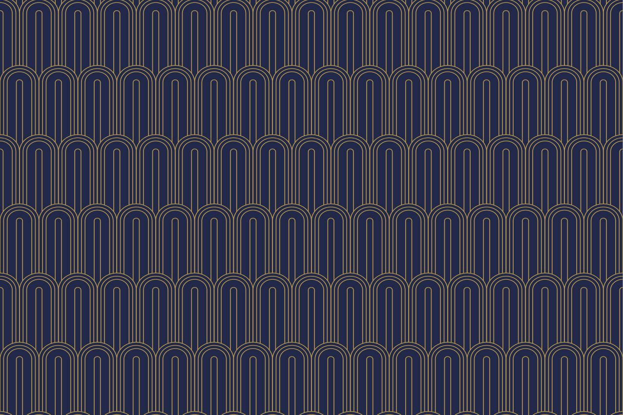 Mantel individual elegante Formas púrpuras "art deco" - TenVinilo