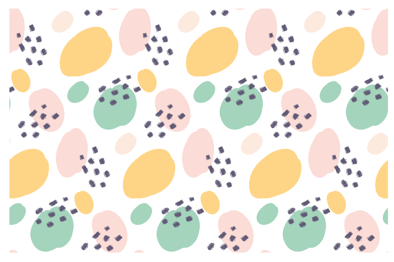 Individual para mesa original elemento abstracto colorido - TenVinilo