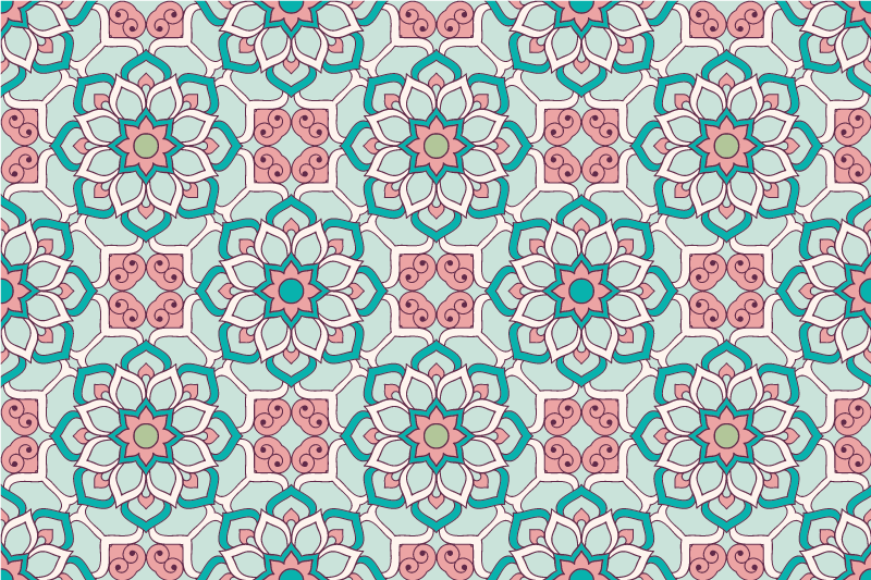 Individual para mesa original estilo ilustración floral - TenVinilo