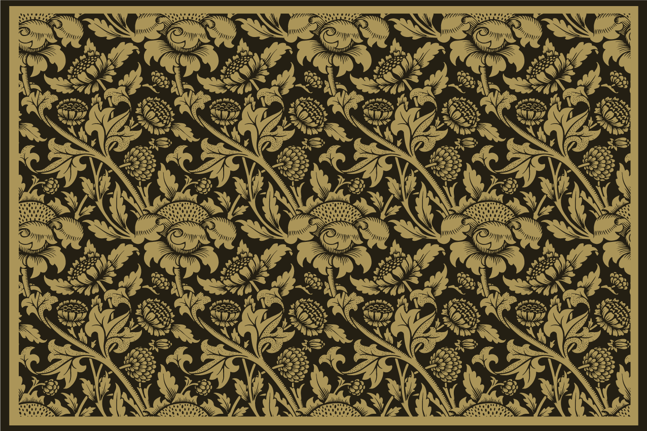 Individual para mesa elegante elegancia botánica - TenVinilo