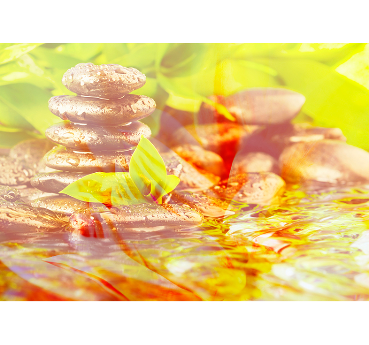 Fotomural Zen paisaje brillante comedor - TenVinilo