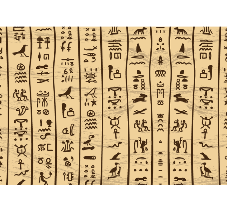 Mural para salón Jeroglíficos egipcios - TenVinilo