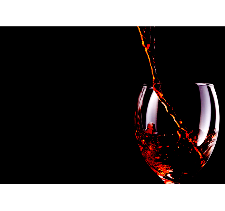 Mural de música salpicadura de vino fluyendo - TenVinilo