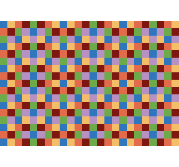 Mural abstracto patrón de cuadrícula de colores - TenVinilo