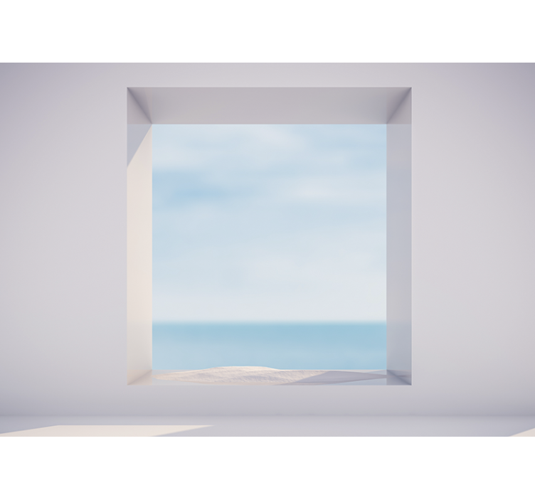 Mural de paisajes vista costera tranquila - TenVinilo