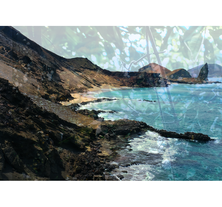 Mural de paisajes formación de piedra costera - TenVinilo