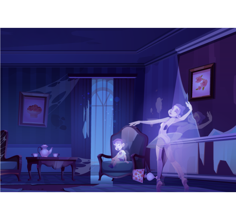 Mural de música danza de hadas del ballet - TenVinilo