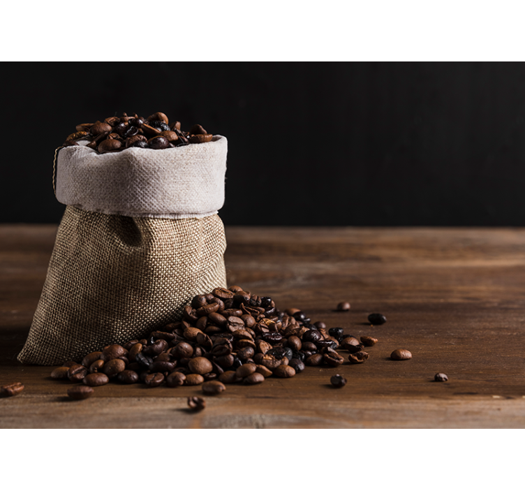 Mural de música bolsa de granos de café - TenVinilo