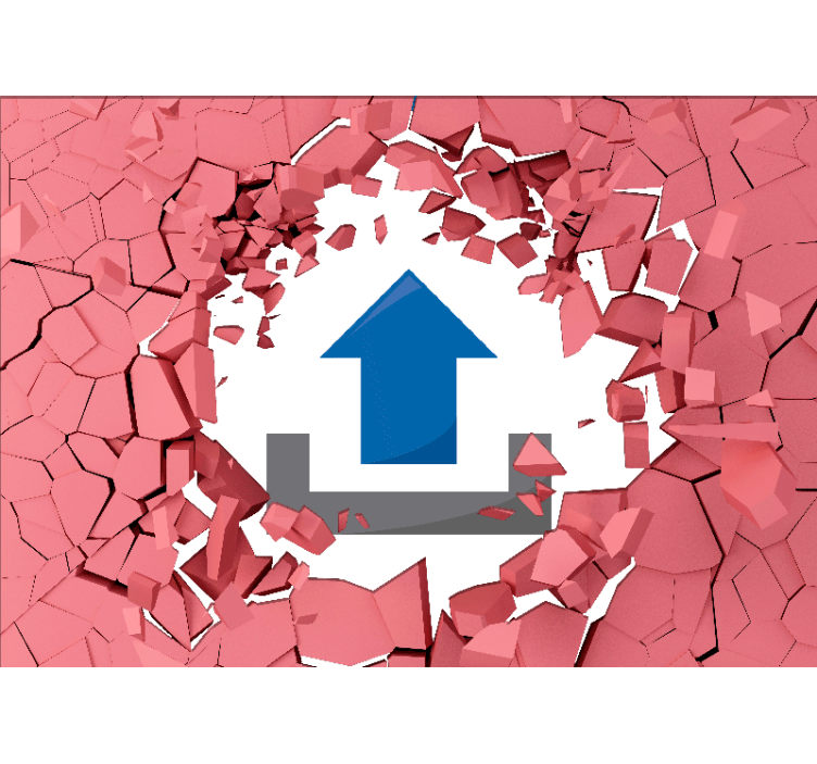 Fotomural 3d rompiendo muros - TenVinilo