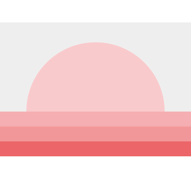 Mural de flores arreglo floral atardecer - TenVinilo