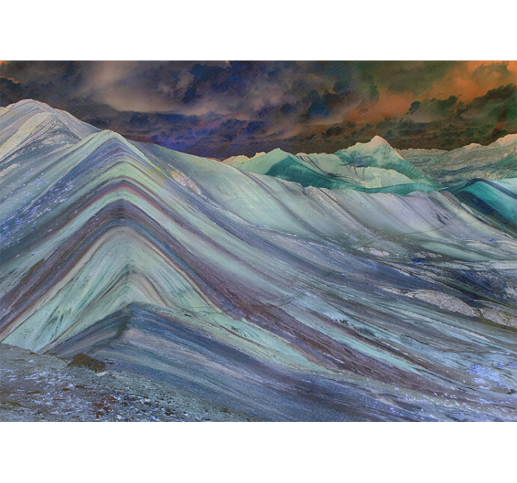 Mural de paisajes formación de terreno montañoso - TenVinilo