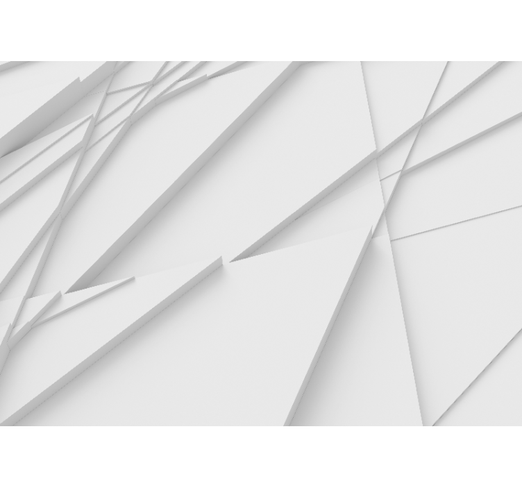 Mural abstracto con patrones geométricos en capas - TenVinilo