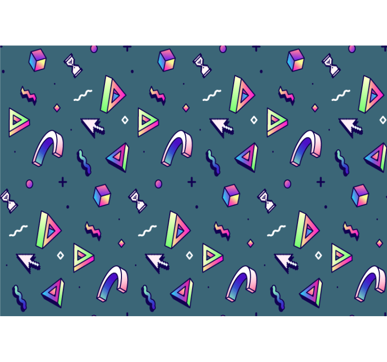 Fotomural juvenil Objetos retro vaporwave - TenVinilo