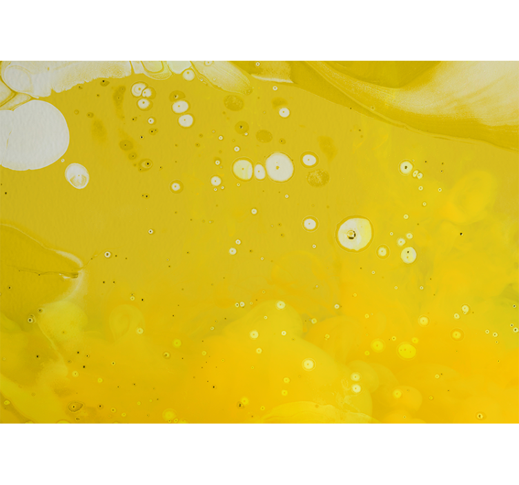 Mural abstracto patrones amarillos en espiral - TenVinilo