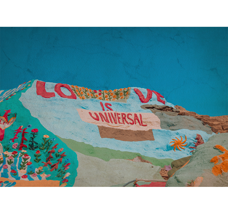 Mural de amor el amor es universal - TenVinilo