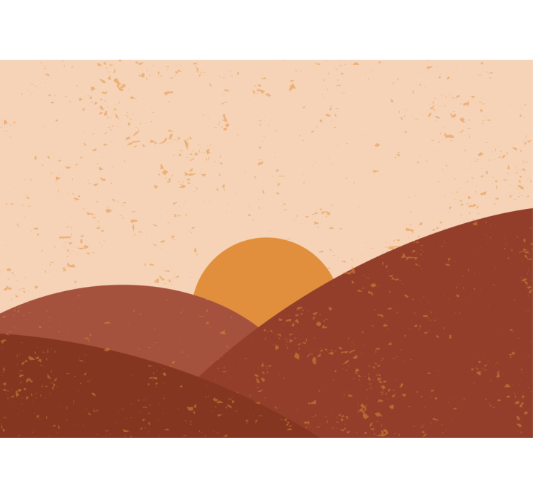 Mural de paisajes crepúsculo sobre las cumbres - TenVinilo