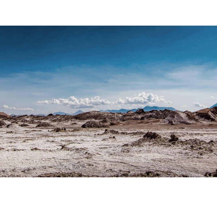 Mural de montañas picos del terreno desplazado - TenVinilo