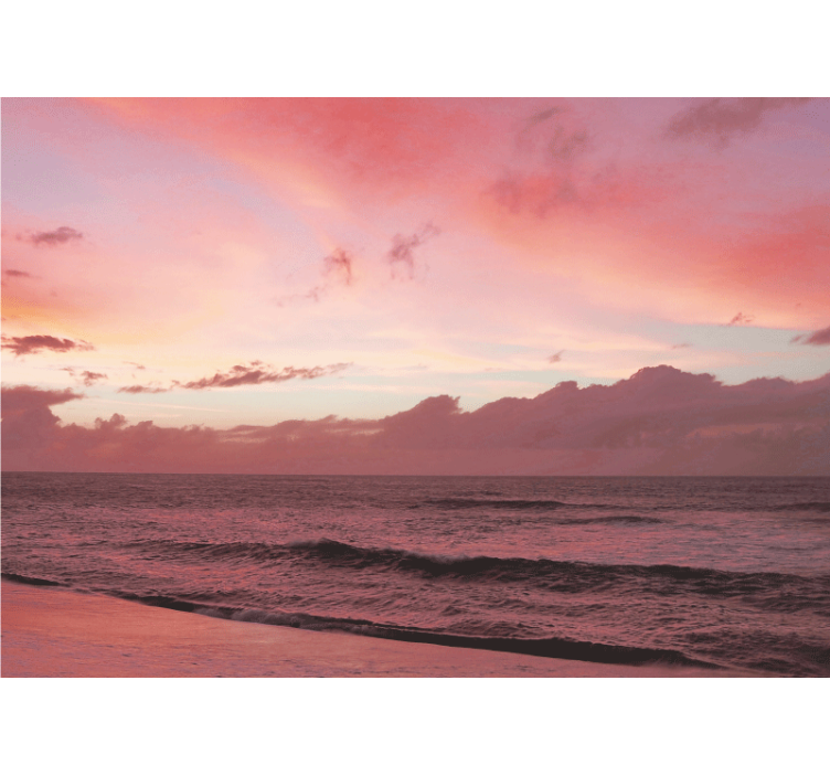 Mural de naturaleza vista del mar tranquilo - TenVinilo