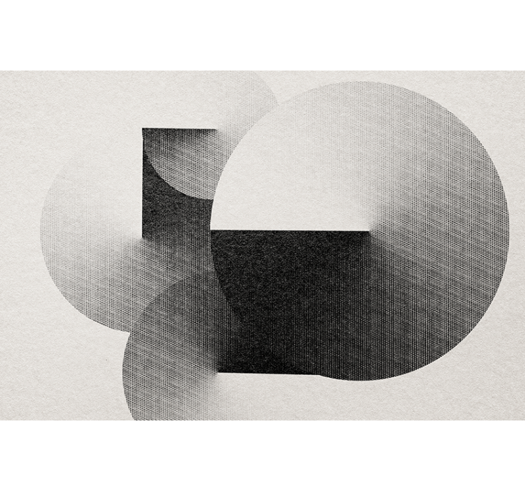 Fotomural retro Patrón de círculo geométrico retro - TenVinilo