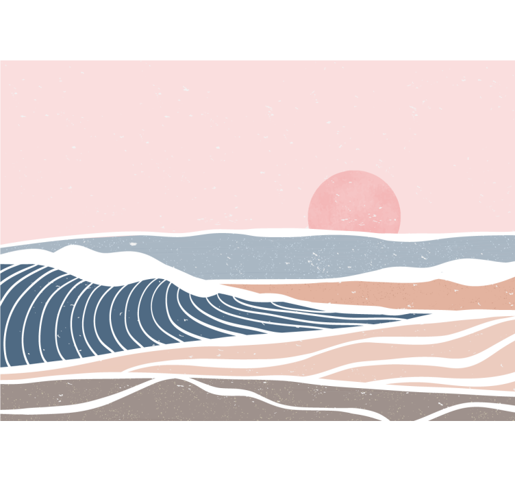 Mural de naturaleza escena costera sereno - TenVinilo