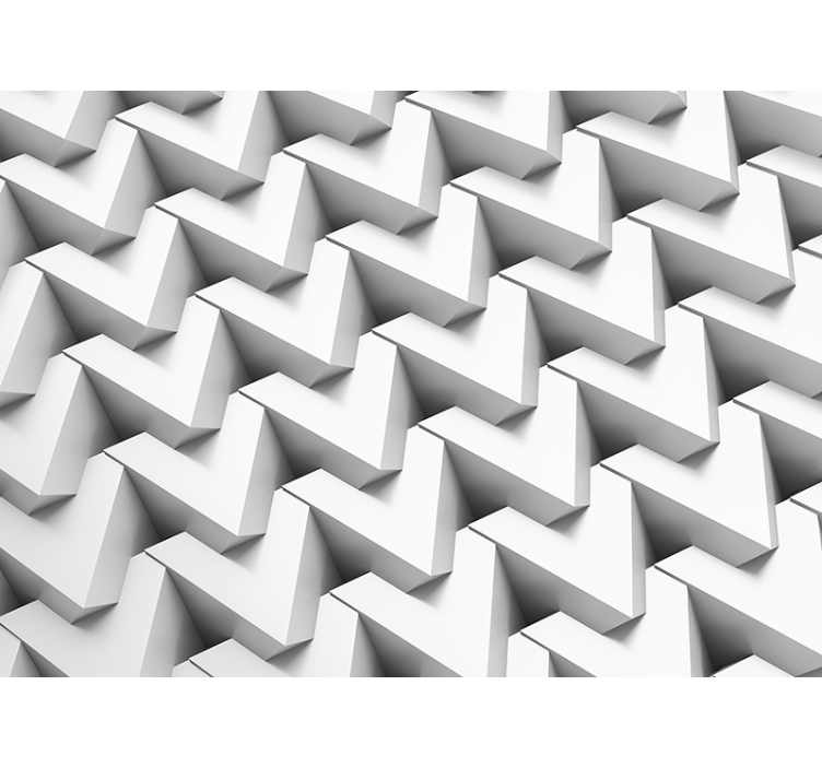 Mural de textura chevron tridimensional - TenVinilo