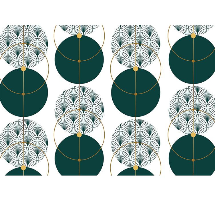 Mural de textura patrones de abanico geométricos - TenVinilo