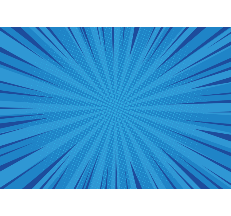 Mural graffiti explosión azul dinámica - TenVinilo