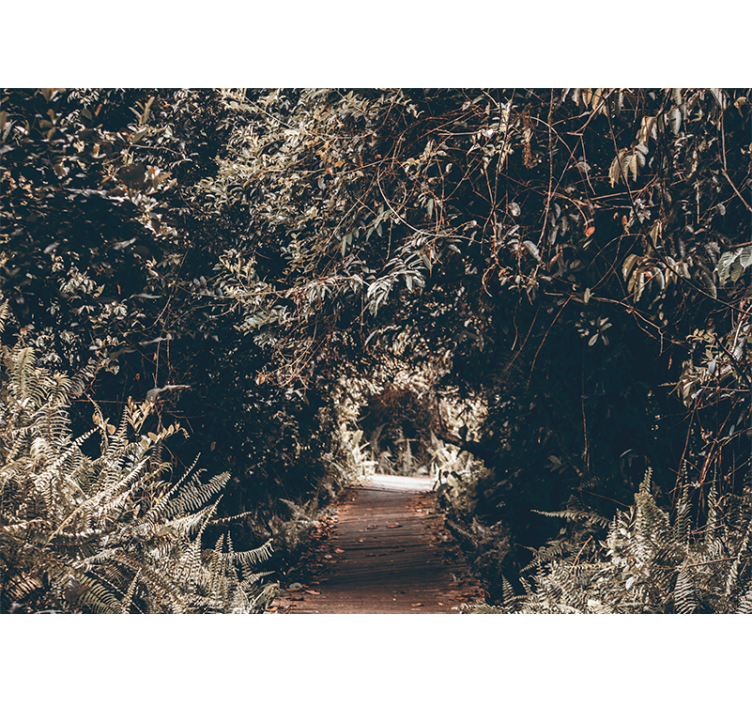 Mural de naturaleza sendero del bosque - TenVinilo
