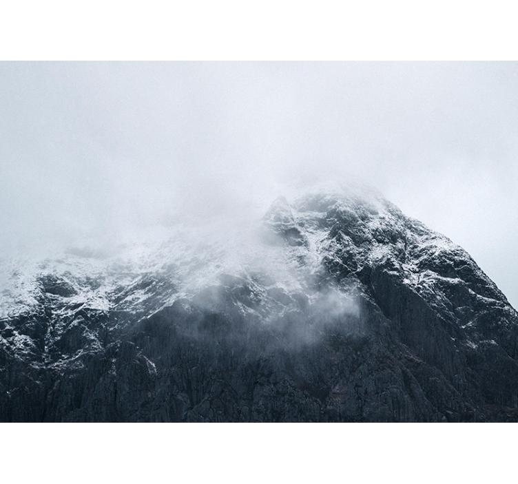 Mural de montañas cumbre helada de la montaña - TenVinilo