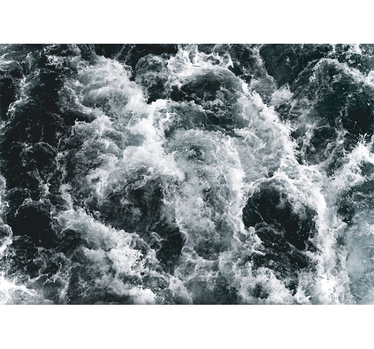 Mural de mar olas del océano agitado - TenVinilo