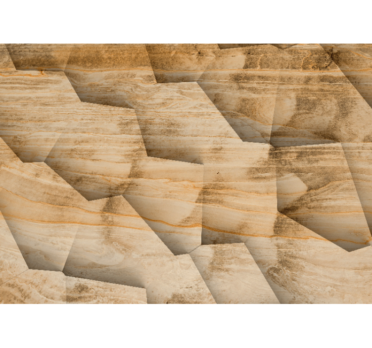 Mural de texturas patrones de piedra geométricos - TenVinilo
